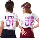 T-Shirt Sister Sister Nébuleuse - MatchingMood