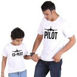 T Shirt Pilot Co-Pilot blanc