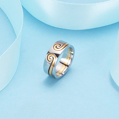 Bague Couple pour 2 emboitées