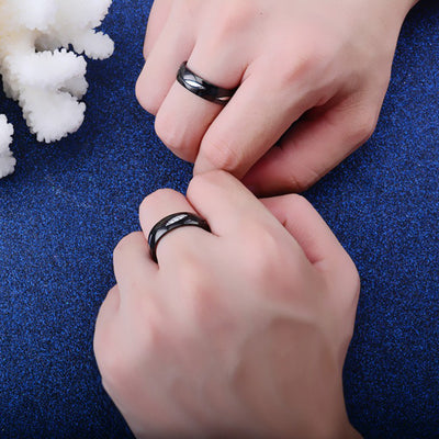 Bague Couple Noir Profond