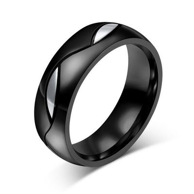 Bague Noir Homme et Femme