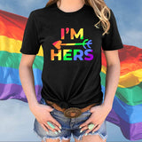 T Shirt Couple LGBT Femme Possédée - MatchingMood