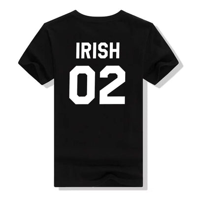 T Shirt Couple Irish 02 Noir