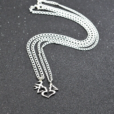 Collier Couple de Cerfs et Biches