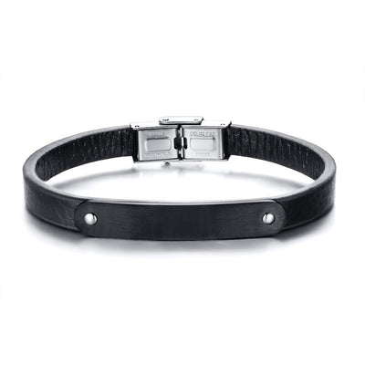 Bracelet Gourmette Homme Cuir - MatchingMood