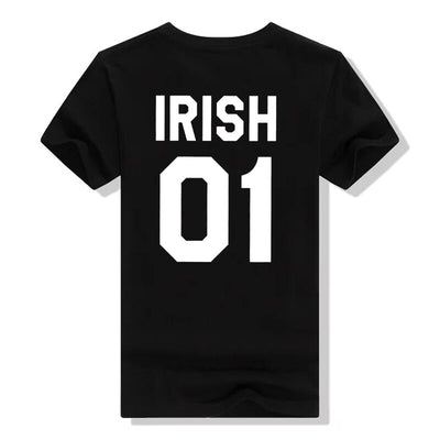 T Shirt Couple Irish 01 Noir
