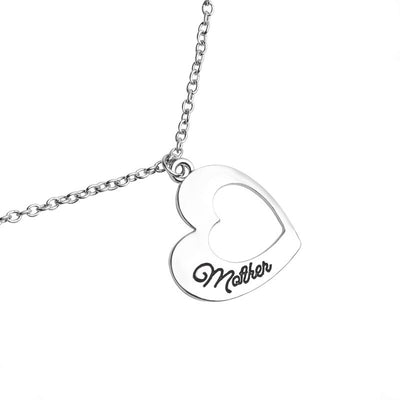 Collier Mère Fille Grand et Petit Coeur