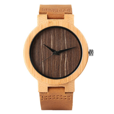 Montre Couple en Bamboo Homme