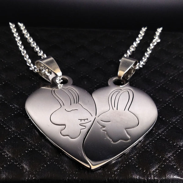 Collier Pendentif Coeur Pour Couple