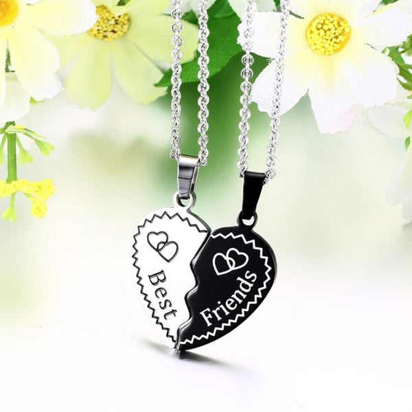 Collier Best Friend Coeur Gravé - MatchingMood