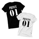 T Shirt Couple Prince 01 Princess 01
