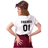 T-Shirt Best Friends - Friends 01 Blanc