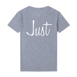 T Shirt Just Married Pour Couple - Just Gris