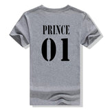 T Shirt Couple Prince 01 Gris