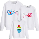 Pull Jardinage Famille d'Amour Blanc - MatchingMood