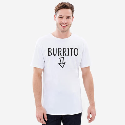 T-Shirt Couple Burritos Homme blanc