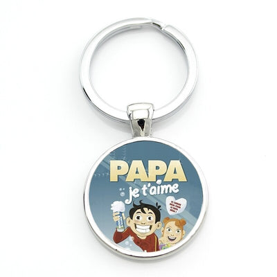 Porte Clé pour Père Français