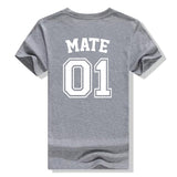 Tee Shirt Mate Gris pour Meilleure Amie