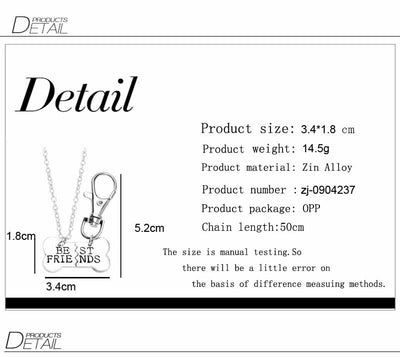 Porte Clé Collier Meilleure Amie