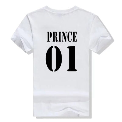 T Shirt Couple Prince 01 blanc