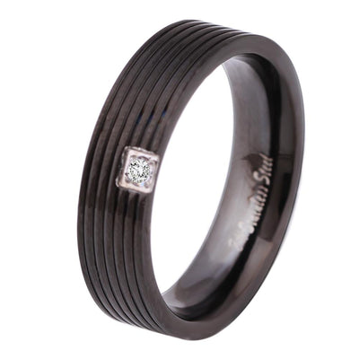 Bague Couple Noir Homme