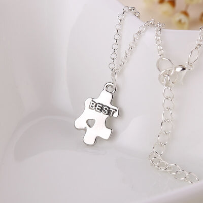 collier d'amitié pour meilleures amies en puzzles - Best