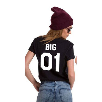 T-Shirt Meilleure Amie Big Noir