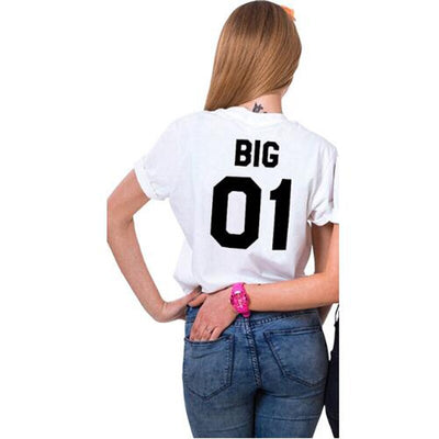 T-Shirt Meilleure Amie Big Blanc