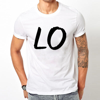 T-shirt Couple Love Homme Blanc - MatchingMood
