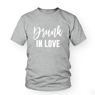 Drunk In Love T Shirt Gris clair