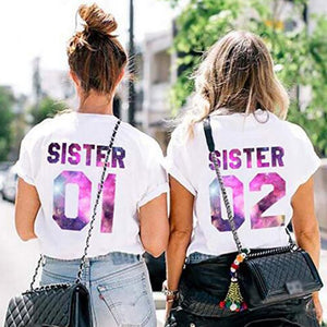 T-Shirt Meilleure Amie Sister Sister - MatchingMood