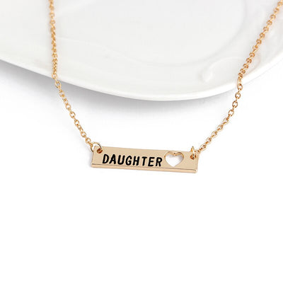 Collier Mère Fille Rectangulaire