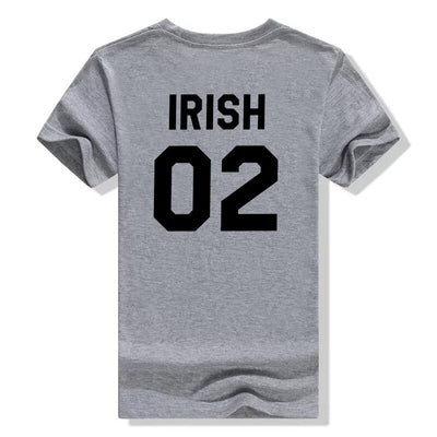 T Shirt Couple Irish 02 Gris
