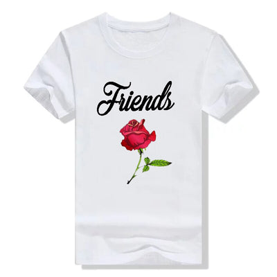 Tee-shirt Best Friends Roses Amies