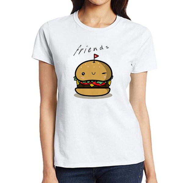 Tee Shirt Meilleure Amie Burger - MatchingMood