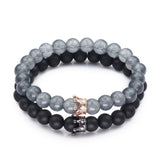 Bracelet d'Amitié Rond en Perles Couronnes - Matchingmood