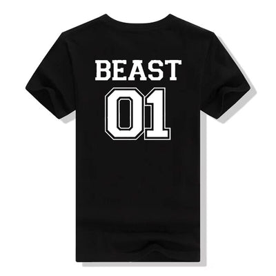 Tee Shirt Beauty and Beast - Beast 01 Noir