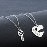 Collier Amitié Clé du Coeur Best Friends