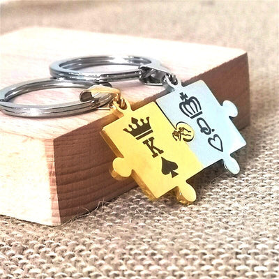 Porte Clé Couple Gravé 