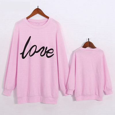 Pull Mere Fille Duo d'Amour de Dos