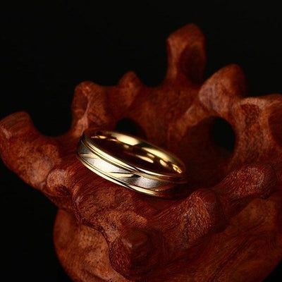 Bague Couple Alliance plaqué or