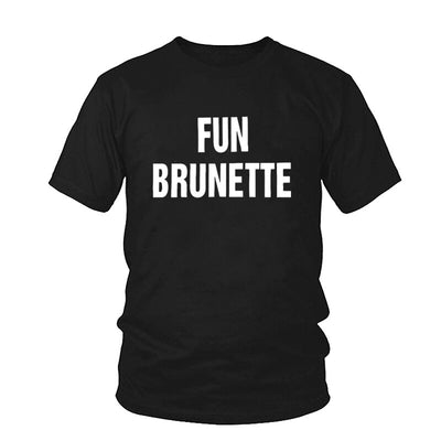 T-shirt Fun Brunette Noir