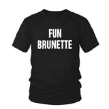 T-shirt Fun Brunette Noir