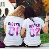 T-Shirt Meilleure Amie Sister Sister Nébuleuse - MatchingMood