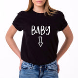 T-Shirt Couple Baby Femme noir