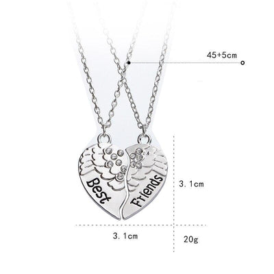 Collier d'Amitié Aile d'Ange Caractéristiques - MatchingMood