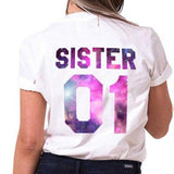 T-Shirt Meilleure Amie Sister 01 Nébuleuse - MatchingMood