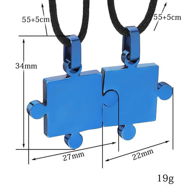 Collier d'Amitié Piece de Puzzle Caractéristiques - MatchingMood