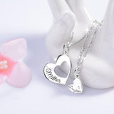 Collier Inséparable Mère Fille Coeur 