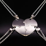 Collier d'Amitié pour 4 en Coeur Puzzle - MatchingMood